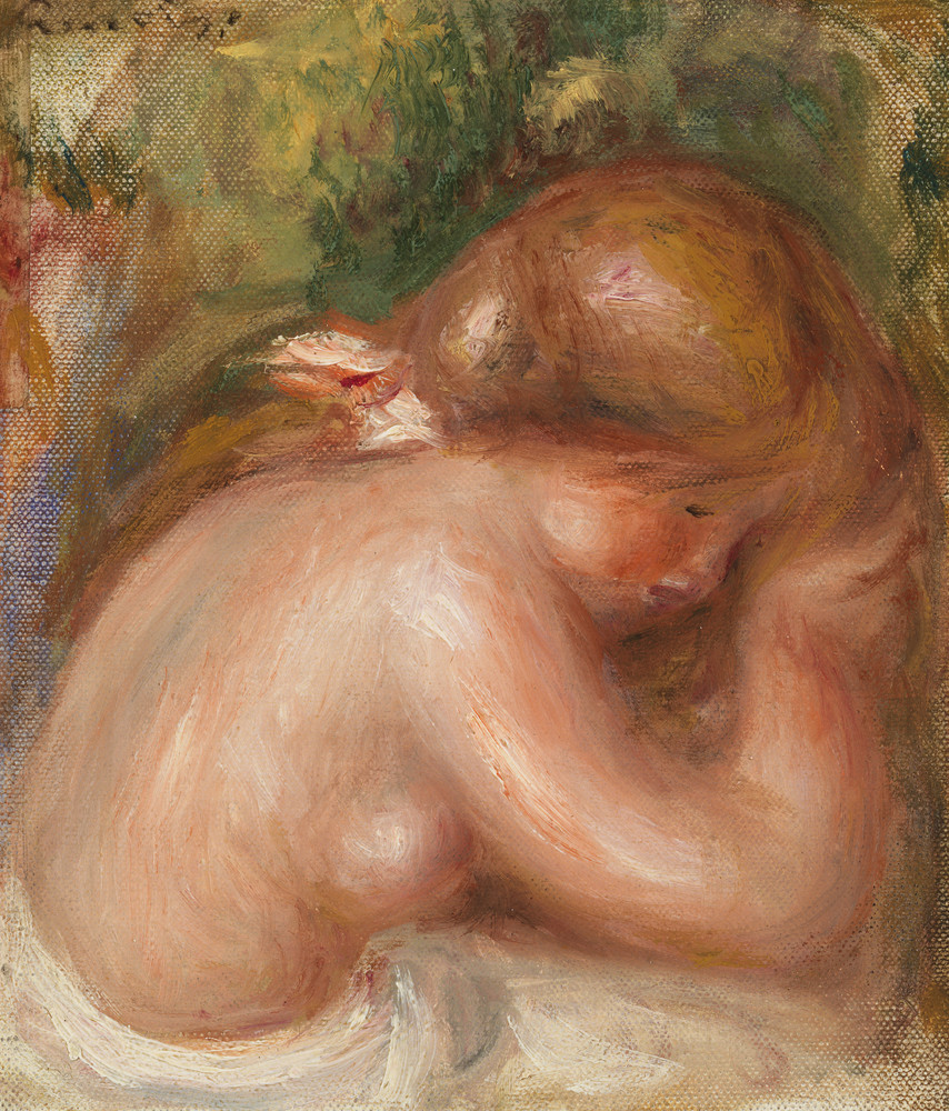 Barnes Collection Online — Pierre-Auguste Renoir: Nude Torso of Young Girl  (Torse nu de jeune fille)