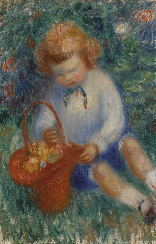 Barnes Collection Online — William Glackens: Lenna with Basket of