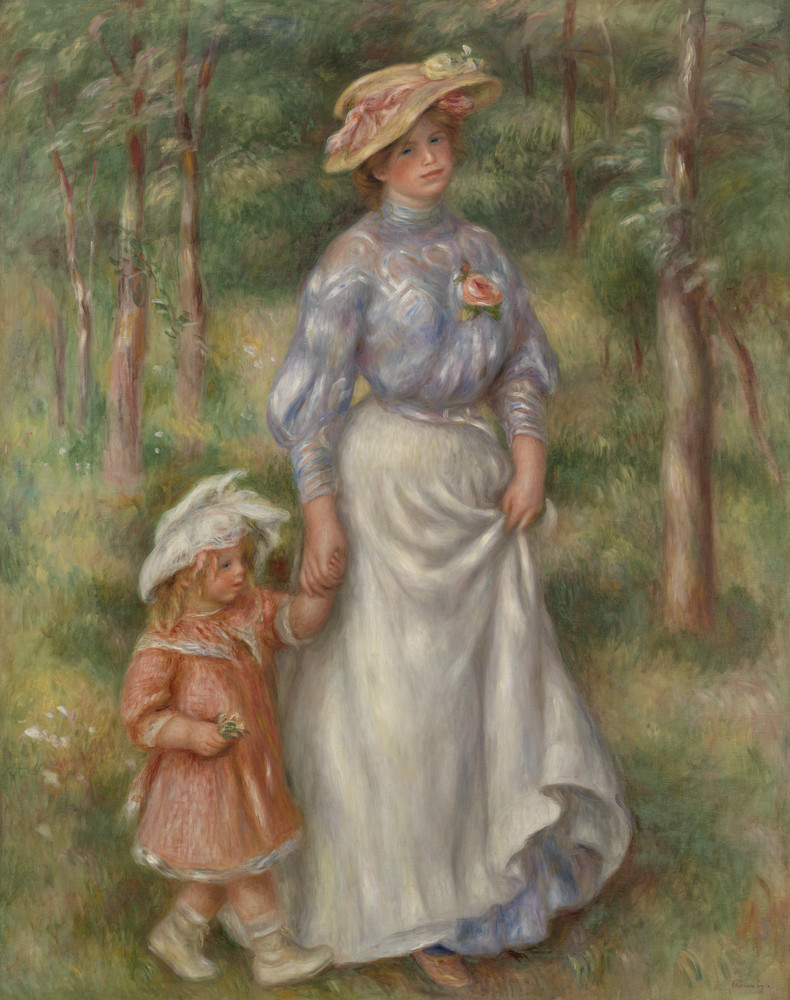 Barnes Collection Online — Pierre-Auguste Renoir: Promenade (La