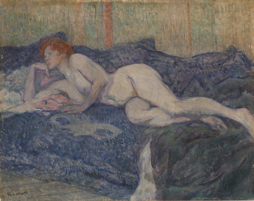 Barnes Collection Online — Henri de Toulouse-Lautrec: Nude Lying on a Couch