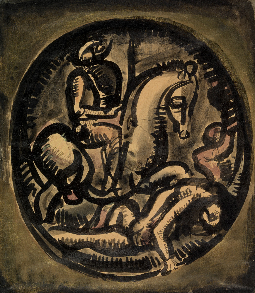 Barnes Collection Online — Georges Rouault: Knight on Horseback