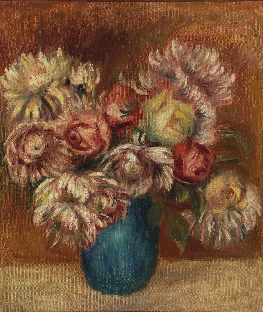Barnes Collection Online — Pierre-Auguste Renoir: Flowers in a